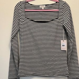 Brixton Lombard L/S striped top Size L